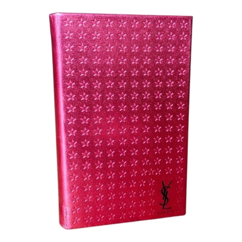 Yves Saint Laurent Metallic Pink Magenta Stars Notebook NEW GWP